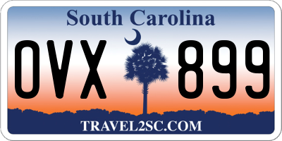 SC license plate OVX899