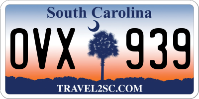 SC license plate OVX939