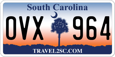 SC license plate OVX964