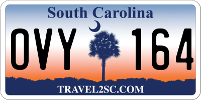 SC license plate OVY164
