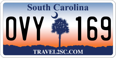 SC license plate OVY169