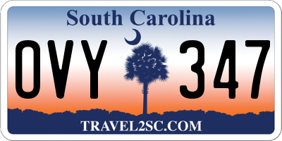 SC license plate OVY347