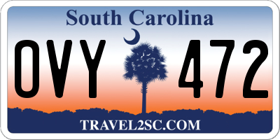 SC license plate OVY472