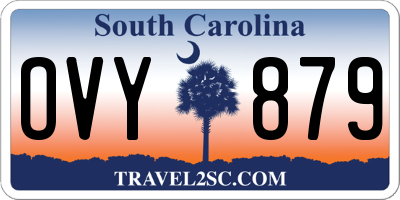 SC license plate OVY879