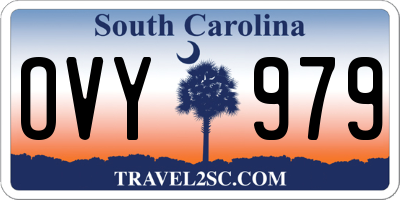 SC license plate OVY979
