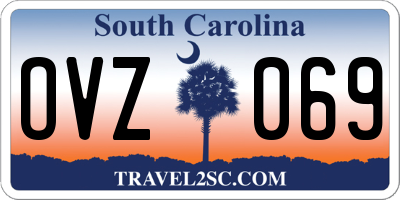 SC license plate OVZ069