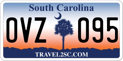 SC license plate OVZ095