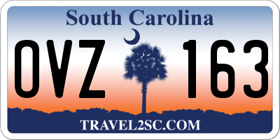 SC license plate OVZ163
