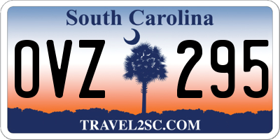 SC license plate OVZ295