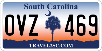 SC license plate OVZ469
