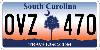 SC license plate OVZ470