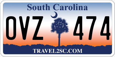 SC license plate OVZ474