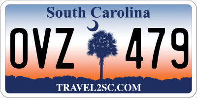 SC license plate OVZ479
