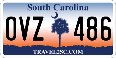 SC license plate OVZ486