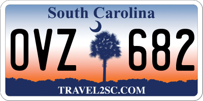 SC license plate OVZ682