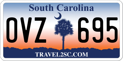 SC license plate OVZ695