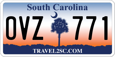 SC license plate OVZ771