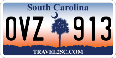 SC license plate OVZ913