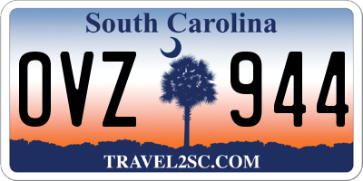 SC license plate OVZ944