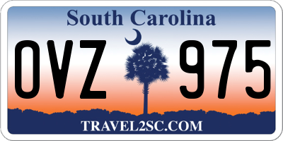 SC license plate OVZ975