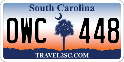 SC license plate OWC448