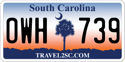 SC license plate OWH739