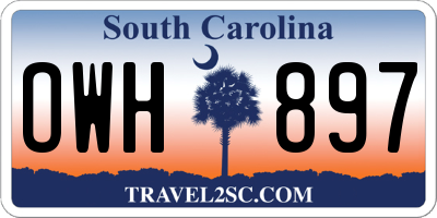 SC license plate OWH897
