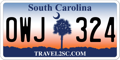 SC license plate OWJ324
