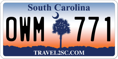 SC license plate OWM771