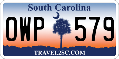 SC license plate OWP579