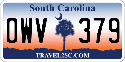 SC license plate OWV379