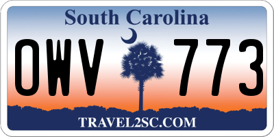 SC license plate OWV773