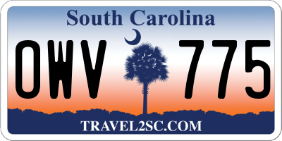 SC license plate OWV775