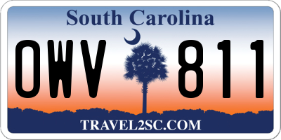 SC license plate OWV811