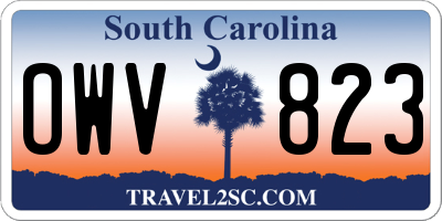 SC license plate OWV823