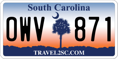 SC license plate OWV871