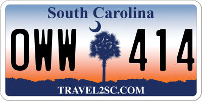 SC license plate OWW414