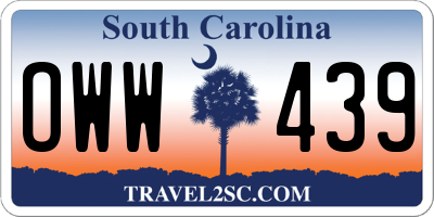 SC license plate OWW439
