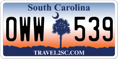 SC license plate OWW539