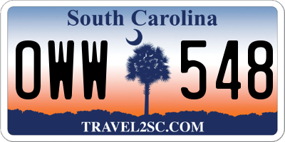 SC license plate OWW548