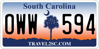 SC license plate OWW594
