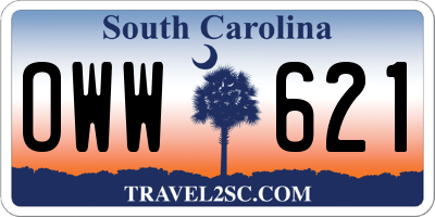 SC license plate OWW621