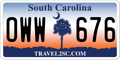 SC license plate OWW676