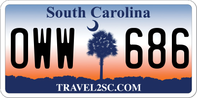 SC license plate OWW686