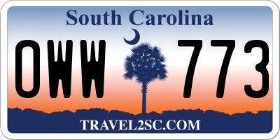 SC license plate OWW773