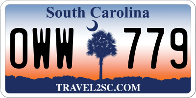 SC license plate OWW779