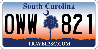 SC license plate OWW821
