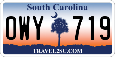 SC license plate OWY719