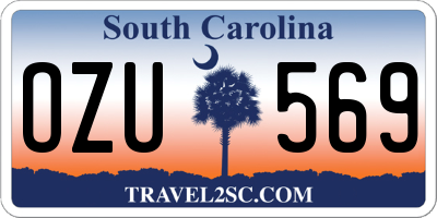 SC license plate OZU569