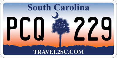 SC license plate PCQ229